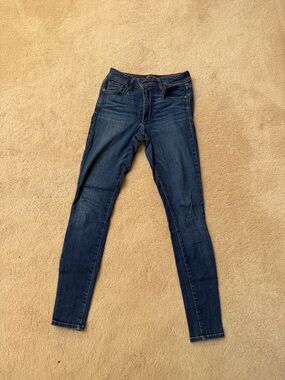 High-Rise Dark Blue Women’s Jeans
